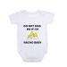 Infant Baby Romper Newborn Boys Girls Summer Jumpsuit Cute Short Sleeve Overalls Letter Print One Piece Clothing Sets White 0-3 Months