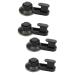 Alipis 4 Pcs Suction Cup Hooks Towel Hanger Bath Robe Hanger Coat Hooks Hook up Accessories Sucker mediumx2pcs Blackx2pcs