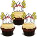 30x 10 PIN BOWLING STAND UP EDIBLE RICE CARD FLAT TEN TENPIN Cup Cake Topper Decoration