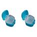 2 Pack Denture Storage Box for Stain Removal Light Blue