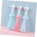 Minkissy 3-Pack Children's Toothbrush Set - Soft Bristle Baby Toothbrushes for Toddlers with TPE Fur Decor - Buy Online on GoSupps.com