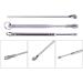Stainless Steel Ear Pick Wax Remover Set with Key Chain End - 3pcs - Buy Online on GoSupps.com