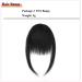 Buy Elailite Clip In Blunt Bangs | Remy Real Hair 14cm Pony & 26cm Side Fringe | #01 Black - International Shipping Available - Buy Online on GoSupps.com
