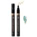 Erinde Nail Polish Pens for Nail Decoration Metallic Nail Varnish Pen Nail Art Tool DIY Nail Manicure for Women Glossy Soak off UV/LED Mirror Effect High Shine Brown