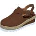 Women's Comfortable Plateau Leather Sandals - Closed Toe Buckles Fringes Summer Beach Shoes EU Size 35 - Buy Online on GoSupps.com