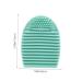 Premium Silicone Makeup Brush Cleaner - Effective Cosmetic Cleaning Tool Egg Design Pad 7.5x5.0x2.5CM Green - Ideal for All Makeup Brushes - Buy Online on GoSupps.com