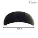 Parcelona French Curved Extra Large Glossy Black Celluloid Acetate Hair Clip Barrette for Thick Hair - Buy Online on GoSupps.com