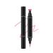 AmourGlint 2in1 eyeliner stamp & kajal pen doublesided eyeliner with waterproof mascara formula perfect cateye look with leftright stamping dirtresistant application pink 35 g Pink 35 g 1er Pack