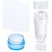 Niceneeded 4PCs Nail Art Stamper Kit Transparent Jelly Stamper with double silicone head and scratch blue soft stamp with lid