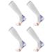 Compression Socks (2 Pair) for Men and Women 20-30 mmHg Compression Stockings Circulation for Cycling Running Support Socks XXL White