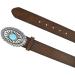ARIAT Women's Basic Brown Turquoise Buckle Belt - Large - Buy Online on GoSupps.com