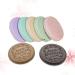 SOLUSTRE Round Mirror 7 Pcs Compact Mirror Cookie Round Chocolate Pocket Mirror Makeup Mirror for Handbag Single Side Cosmetic Mirror with Comb Makeup Set