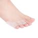 LANTRO JS Pinky Toe Sleeves Protectors 2 Pair Silicone Toe Protector Sleeves Three Hole Toe Covers Small Toe Protective Cover from Rubbing Ingrown Toenails