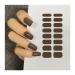 Nail film self -adhesive - UV hardening for perfect manicure |UV gel nail film |Geln gel to stick on |UV nail foils UV hardening nail film UV hardening nail ticker (brown)