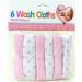 Ultra Soft 6pc Baby Wash Cloths | Velvet Micro-Fibre Wipes 20x20cm - Buy Online on GoSupps.com