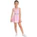 Yeahdor Girls 2-Piece Tennis Golf Dress Set with Shorts and Tank Top - Pink, Size 6 - Buy Online on GoSupps.com