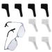 Liepglas eargrips 4 pairs of temple tips antislip holders Comfortable glasses for front sunglasses and secure fit for sports daily wear or work