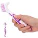 Denture Cleaning Brush Set - Double Sided Toothbrush for Oral Care & Plaque Removal - 2pcs False Teeth Brushes for Men and Women - Buy Online on GoSupps.com