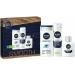 Nivea Men Smooth Shower & Shave Kit - Soothing 3 in 1 Shower gel 250ml Shaving Foam 200ml Post Shave Balm 100ml