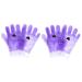 FRCOLOR 2 Pairs Hand Wax Set Foot Wax Set Nail Art Gel Paraffin Bags Mitts Covers Foot Wrapping Cover Clear Gloves Sheer Gloves Wax Warming Cover Paraffin Wax Film Wax Bag Simple Piguet