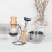 Premium 4-Piece Razor Holder Set for Men | Practical Shaving Brush & Mustache Grooming Tool | Silver 8.5x11cm | International Shipping Available - Buy Online on GoSupps.com