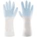 Sibba Long Rubber Gloves - 1 Pair, Waterproof, Non-Slip, Reusable for Cleaning, Dishwashing, Kitchen - Blue - Buy Online on GoSupps.com