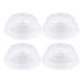 Milisten 4pcs Clear Breast Pump Shields Replacement Silicone Diaphragms for Advanced Breast Pumps