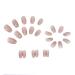 3D Rhinestone Pink Coffin Fake Nails Medium Length - Glossy Ballerina False Nails for Women | 24PCS - Buy Online on GoSupps.com