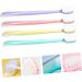 Sewoart 4-Piece Soft Cotton Toothbrush Set - Extra Soft Adult Toothbrushes with Quadratic Hole PP Handle - Ideal for Gentle Oral Care - Buy Online on GoSupps.com