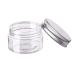120 ml Plastic Cosmetic Containers with Silver Aluminum Caps - Pack of 6 | Perfect for Creams Lotions Ointments & Makeup - Buy Online on GoSupps.com