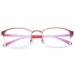 Lanomi progressive multifocal reading glasses blue light filter varifocal glasses women men men semi -frame rectangle reading help uv400 protection anti -fatigue glasses with starch red frame red arm 1.5 dioptria