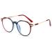 Koosufa round reading glasses with blue light filters women Men Men Fashion Working Frame Ultra Light Computer Anti Blue Lights Reading Brille anti-fatigue reading aid with strength 0.0 0.5 1.5 2.0 2.5 3.5 4.0 1x Balu-red 3.0 x