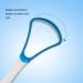 Premium Suioppyuw Tongue Scraper - Soft Silicone Mouth Tool for Adults & Kids - Effective Oral Hygiene Brush in Blue - Buy Online on GoSupps.com