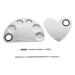 Lurrose 2st stainless steel palette creamy eyeshadow Tools for nail polish for cake tablet make-up palette nail tools eyelash tools spatula tonize stainless steel scraper