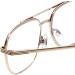 Calabria 1106 Metal Aviator Reading Glasses | Gun-Metal or Gold | 0.5 x Power Option - Buy Online on GoSupps.com