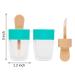 JOLLYSTYLE 15PCS Ice Cream Shape Lip Gloss Tubes - Refillable Clear Containers for DIY Cosmetics | Pink, Green, Blue - for Girls & Women - Buy Online on GoSupps.com