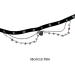 Oralgos Black Choker Necklace | Gothic Detail & Tassel | Stylish Halloween Party Accessory for Girls | Alloy & Metal Fashion - Buy Online on GoSupps.com