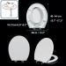 Round Toilet Seat with Adjustable Hinges Slow Close Toilet Seat Never Loosen and Provide The Round Quick Release Toilet Seat 36X42cm White Little Surprise - Buy Online on GoSupps.com
