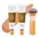 XZPAWL BB Blur Tinted Moisturizer SPF 30 - Instantly Brightens, Moisturizes and Smooths Your Skin, Smooths Moisturizing Foundation Cream with Brush (2pcs)