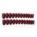 Beaupretty Wine Red Coffin Nails Full Cover Matte False Nails French Acrylic Press On Nails for Women 24pcs