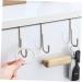BELLIFFY 6pcs Kitchen Sundries Hooks Purse Wall Hook Overdoor Stainless Steel Cabinet Door Hanger 7.5X6.5CM Silver - Buy Online on GoSupps.com