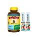 Nature Made Vitamin E 400 IU 180 MG (350 CT) + Bonus 2 Sugar-Free White Peach Hydration Stick