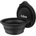 Petbonus Foldable Dog Bowls - 2 Silicone Water & Food Bowls | Portable Leak-Proof Travel Set with Carabiners - 600ml Black - Buy Online on GoSupps.com