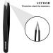 SUCOOR Professional Stainless Steel Inclined Tweezers for High Precision Hair Removal - Ideal for Men and Women, Ingrown Hair & Plucking - Easy to Carry Packaging (1 Pack) - Buy Online on GoSupps.com