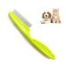 Zenvaly flea comb flea tear stain remover comb lice comb dust ridge for cats dogs pet ridge ridge fleas comb for lice knots dirt green