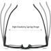 Buy Kodilin Round Square Reading Glasses for Men & Women - Anti-Blue Light Gaming Glasses (Black+Red 1.0) - 2 Pieces with Spring Hinge - Buy Online on GoSupps.com