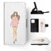 2 Pack Flip Case for Apple iPhone 14 Pro Fashion Girl in Sexy Dress