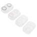 Homsfou 4er-Box Contact lens container Mini contact lens container Objective storage set Contact lenses travel box eye contact case clear container p.s travel colored contact lenses cosmetics
