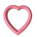 Yeekea Heart Shape Makeup Mirror Heart Mirror Cosmetic Desktop Mirror Wall Hanging Mirror Bedroom Mirror (Pink)