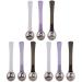 FOMIYES 9pi ces Cuill res De Massage Pour Contour Des Yeux Et Masque Visage Outils De Zinc Et Plastique Pour Salon Et Usage Personnel 5.9x1.2cmx3pcs Couleurs Assorties X 3 Pi ces